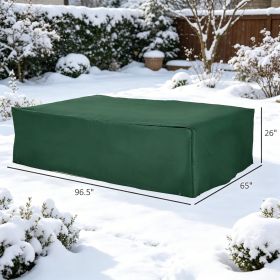 97" x 65" x 26" Heavy Duty Outdoor Sectional Sofa Cover, Waterproof Patio Furniture Cover
