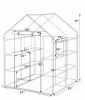 Walk-In Greenhouse 56 X 56 X 77 Inch with Observation Windows for Gardening And Plant Care