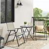 3-Piece Outdoor Bistro Set, Tan