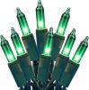 Green String Lights 100 Count Mini St Patricks Decorations Lights with Green Wire for Outdoor Christmas Decorations Indoor Decor,UL Certified (21feet)