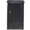 Outdoor Storage Shed, 3 x 3 FT Metal Steel Garden Shed with Single Lockable Door
