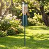 10 LBS Large Capacity Squirrel Proof Bird Feeder with Pole Mount and Baffle