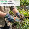 Women's Gardening Gloves, Thorn-Resistant Microfiber Leather | Breathable, Flexible Grip Work Gloves for Digging, Planting, Weeding & Pruning