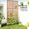 Privacy fence screen, outdoor privacy screen, plant climbing frame, brown
