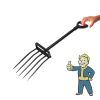 Garden Tools Gardening Pitchfork with Handle for Hay Potato