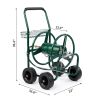 Hose Reel Cart, Hold Up to 250 ft Hose, Garden Water Hose Carts Mobile Tools with 4 Wheels