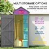 30" x 21" x 71" Garden Storage Shed