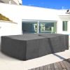 97" x 65" x 26" Weatherproof Outdoor Sectional Patio Furniture Cover with Ultimate Weather Protection, Grey