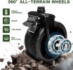 Collapsible Wagon Heavy Duty Wagons Carts Foldable with Removable Canopy, Foldable Wagon Cart with Wheels for All-Terrain with Brake