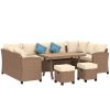 Outdoor Sectional Six Pieces including table