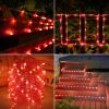Solar Outdoor Light, Flexible Clear Trampoline Light for Garden Backyard Patio Deck Porch Pool Tree Decorations - White