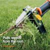 4-Claw Stand Up Weed Puller Tool, Gardening Hand Weeding Tool with 39" Long Ergonomic Handle with Easy-Eject Mechanism.