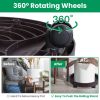 4Pcs 12.8IN Or 14IN Plant Caddy With Wheels Up to 187LBS Load Capacity Rolling Plant Stand