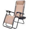 Set of 2 Folding Outdoor Zero Gravity Lounge Chair