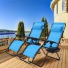 Set of 2 Folding Outdoor Zero Gravity Lounge Chair