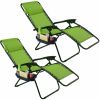 Set of 2 Folding Outdoor Zero Gravity Lounge Chair