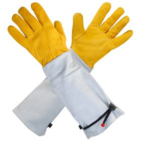 Rose Pruning Gardening Gloves for Men Women Long Thorn Proof Garden Gloves with Forearm Protection (Option: S)