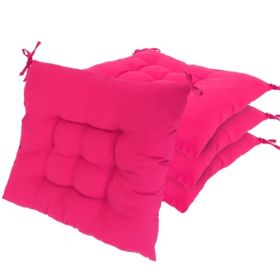 4 Square Seat Cushions For Chairs (Option: Style1)